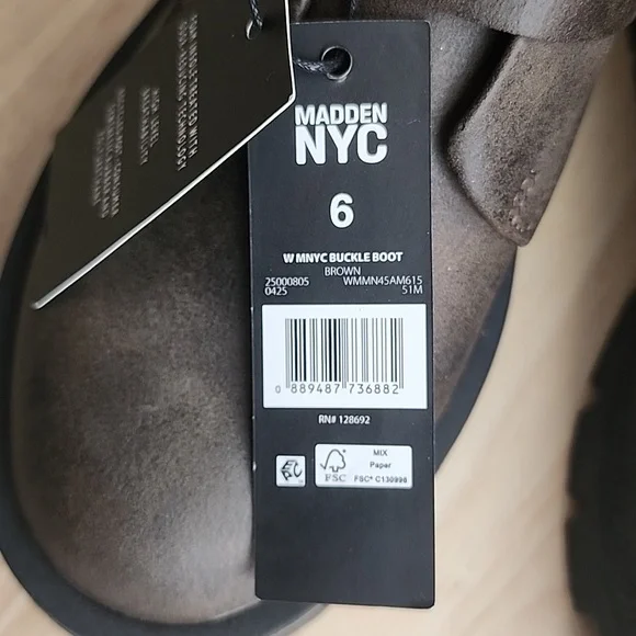 Madden NYC Faux Leather Buckle Combat Boots - Picture 10 of 13